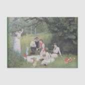  Victoriaans familie Picnic Bossen Tissuepapier (Voorkant)