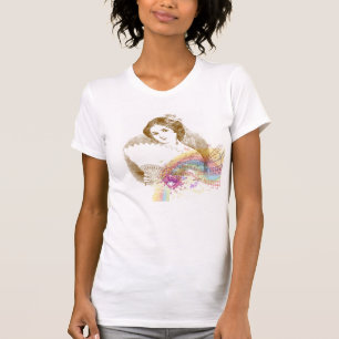 Victoriaans Fan Lady Music ColorSplash Comfort T-s T-shirt