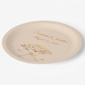 Victoriaans Fan Thlekatholieke bruiloft Papieren Bordje (Gekanteld)