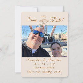 Victoriaans Fan Wedding sparen de Datum Save The Date