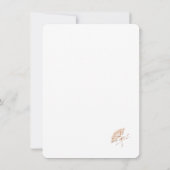 Victoriaans Fan Wedding sparen de Datum Save The Date (Achterkant)