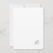 Victoriaans Fan Wedding sparen de Datum Save The Date (Achterkant)