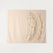 Victoriaans Fan Wedding Tapestry Wandkleed (Voorkant (horizontaal))