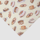 Victoriaans Fancy cakes en snoeppatroon Tissuepapier (Detail)