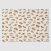 Victoriaans Fancy cakes en snoeppatroon Tissuepapier (Voorkant)