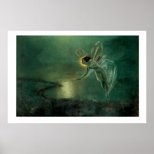 Victoriaans Fantasy Fairy Painting Art afdrukken 3 Poster (Voorkant)