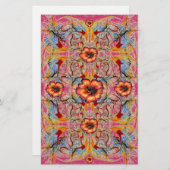 Victoriaans Fantasy Floral Scrapbook Craft Paper Briefpapier (Voorkant / Achterkant)