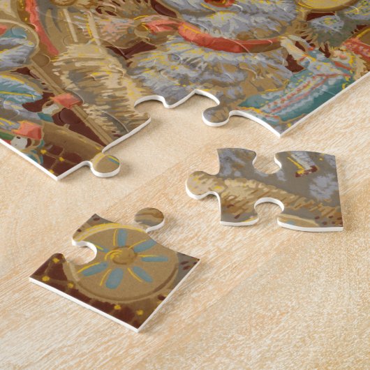 Victoriaans Fantasy Speelgoed Collage Legpuzzel (Zijkant)