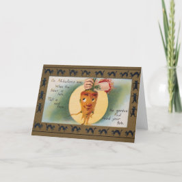 Victoriaans Fate Halloween Wenskaart Kaart