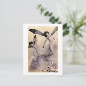 Victoriaans feeën briefkaart (Staand voorkant)