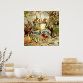 "Victoriaans feeën" door E S Hardy Poster (Keuken)