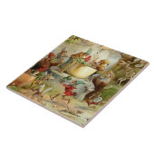 "Victoriaans feeën" door E S Hardy Tegeltje (Zijkant)