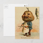  Victoriaans feestdag Briefkaart (Voorkant / Achterkant)