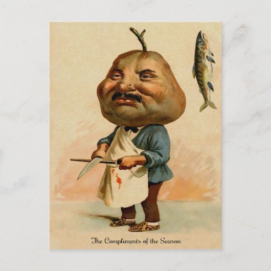  Victoriaans feestdag Briefkaart (Voorkant)