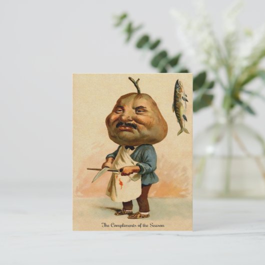  Victoriaans feestdag Briefkaart (Staand voorkant)