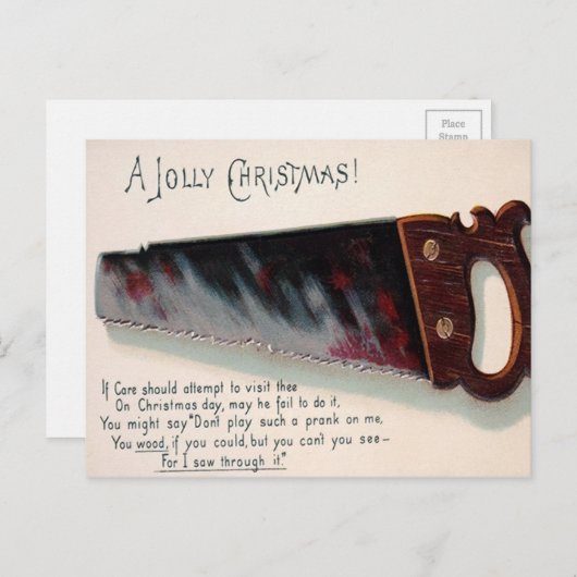  Victoriaans feestdag Briefkaart (Voorkant / Achterkant)