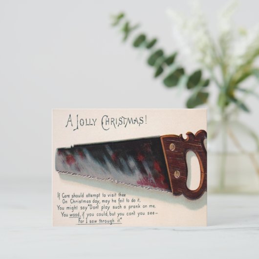 Victoriaans feestdag Briefkaart (Staand voorkant)