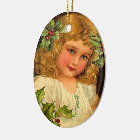 Victoriaans feestdag keramisch ornament (Links)