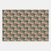 Victoriaans feestdag kerstmis inpakpapier vel (Voorkant 3)