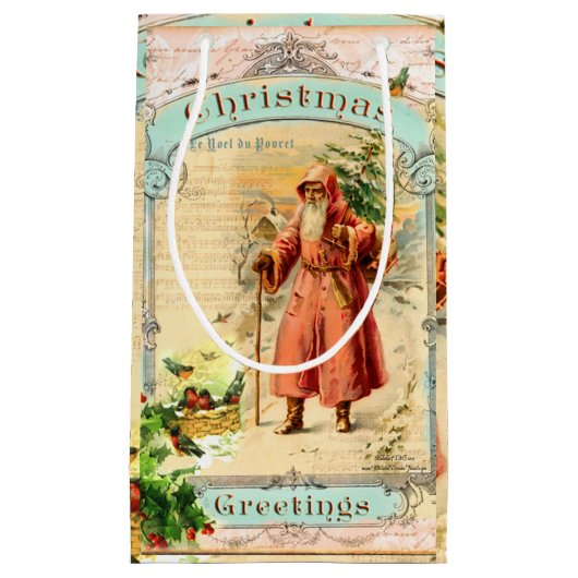 Victoriaans feestdag klein cadeauzakje (Voorkant)