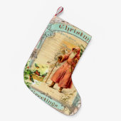 Victoriaans feestdag kleine kerstsok (Voorkant (Hangend))