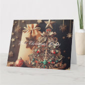 Victoriaans feestelijke kerst kaart (Voorkant)