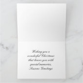 Victoriaans feestelijke kerst kaart (Binnen)