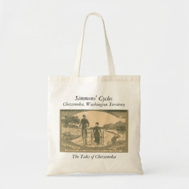 Victoriaans fietsers tote bag