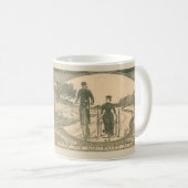 Victoriaans fietsreclame koffiemok (Voorkant rechts)