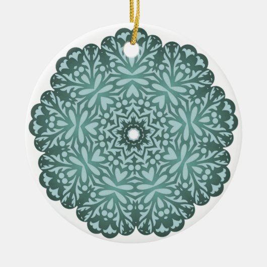Victoriaans Filigree Lace Ornament (Voorkant)