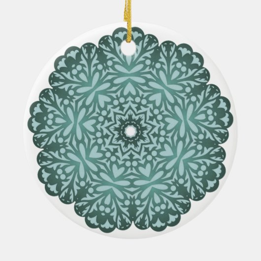Victoriaans Filigree Lace Ornament (Achterkant)