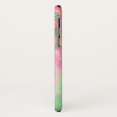 Victoriaans filigree opal gem roze blauwgroen Case-Mate iPhone case (Achterkant/links)