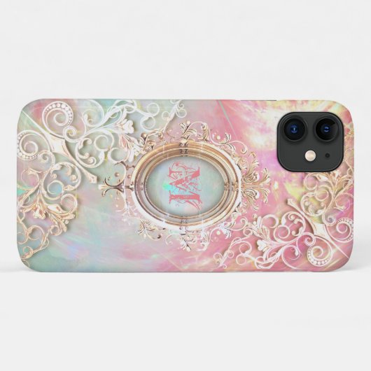 Victoriaans filigree opalescent Case-Mate iPhone case (Achterkant (horizontaal))