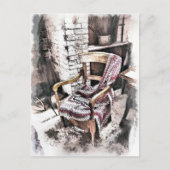 VICTORIAANS FIRESIDEVOORZITTER BRIEFKAART (Voorkant)