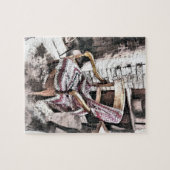 VICTORIAANS FIRESIDEVOORZITTER LEGPUZZEL (Horizontaal)