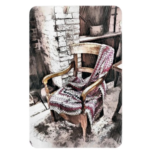 VICTORIAANS FIRESIDEVOORZITTER MAGNEET (Verticaal)