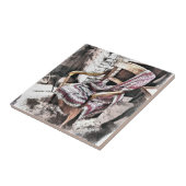 VICTORIAANS FIRESIDEVOORZITTER TEGELTJE (Zijkant)