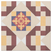  Victoriaans Fleur de Lis Tegel Pattern Stof (Close Up)