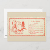 Victoriaans flirtkaart briefkaart (Voorkant / Achterkant)