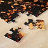 Victoriaans floraal elegant patroon  legpuzzel (Zijkant)