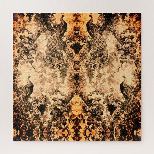 Victoriaans floraal elegant patroon  legpuzzel (Verticaal)