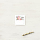 Victoriaans floraal ophangteken post-it® notes (Op bureau)