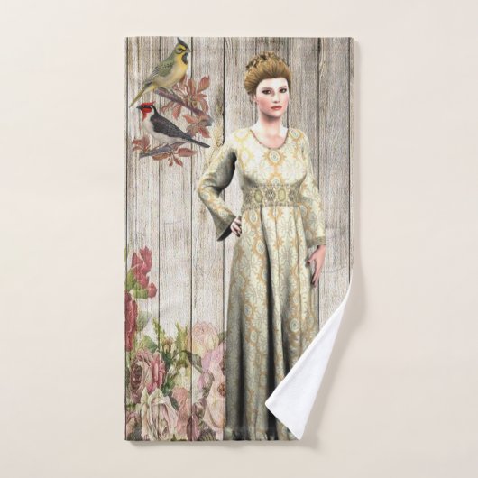 Victoriaans Floral Bathroom Towel sets Bad Handdoek (Handdoek)