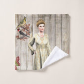 Victoriaans Floral Bathroom Towel sets Bad Handdoek (Wasdoekje)