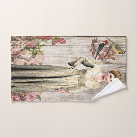 Victoriaans Floral Bathroom Towel sets Bad Handdoek (Handdoek)