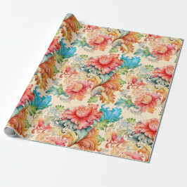 Victoriaans Floral Cadeaupapier