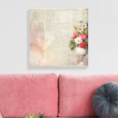 Victoriaans Floral Canvas Afdruk (Insitu (Woonkamer))