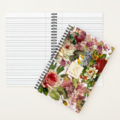 Victoriaans Floral Collage | Gepersonaliseerd mono Notitieboek (Binnen)
