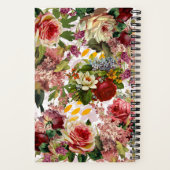 Victoriaans Floral Collage | Gepersonaliseerd mono Notitieboek (Achterkant)