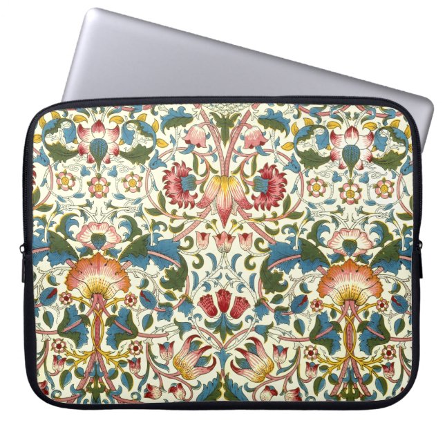 Victoriaans Floral design Laptop Sleeve (Voorkant)